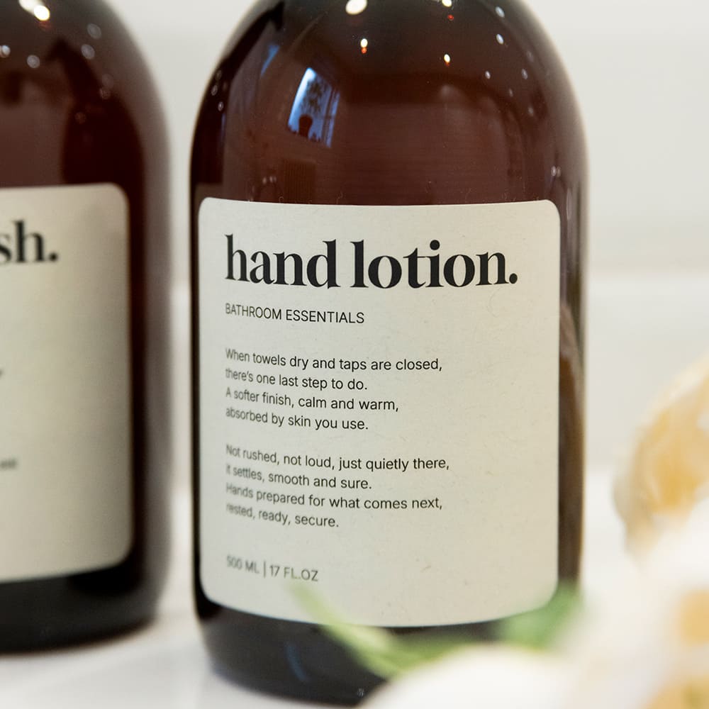 Zelfklevend Etiket Premium - Hand Lotion - Beige
