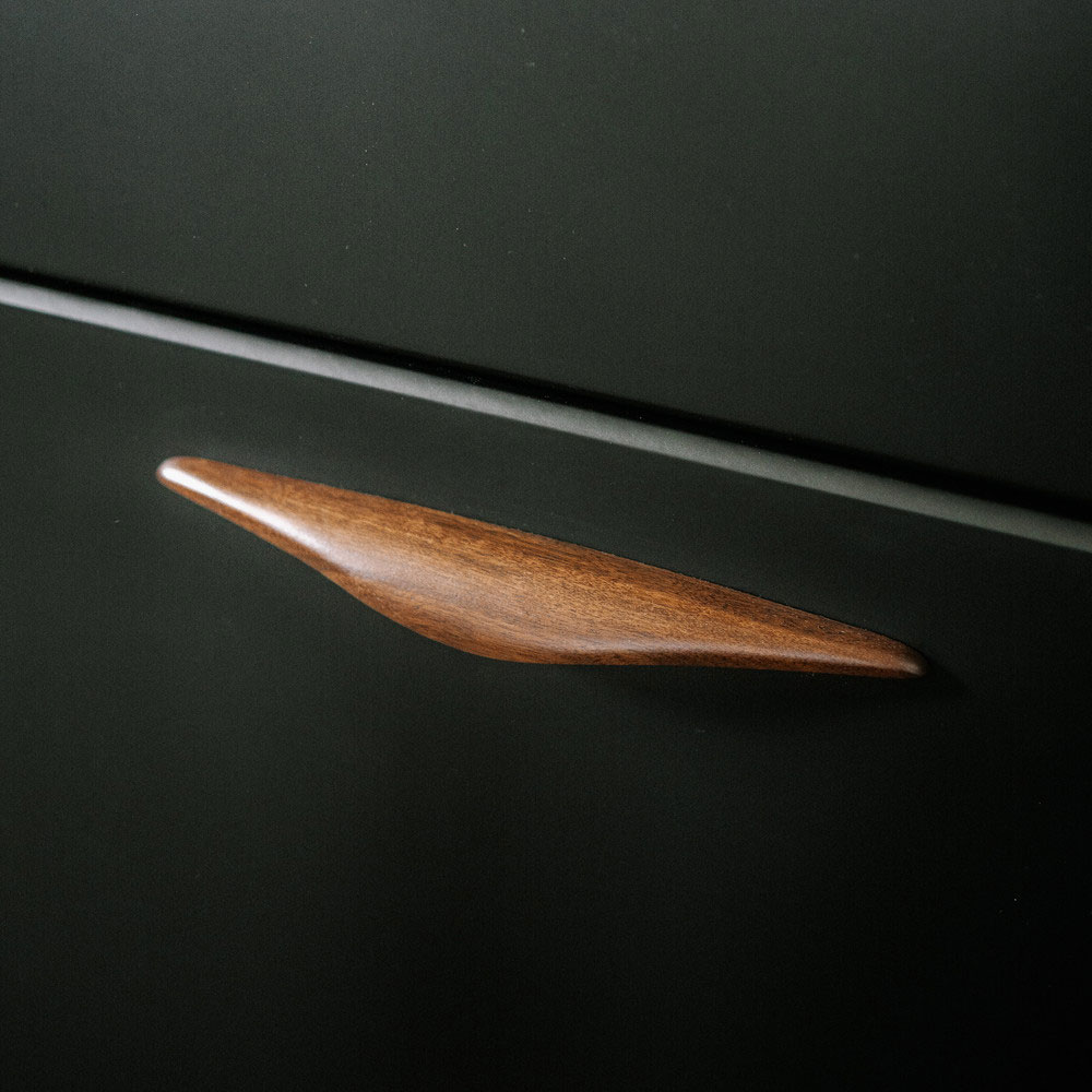 Handgreep Manta - 160mm - Walnoot