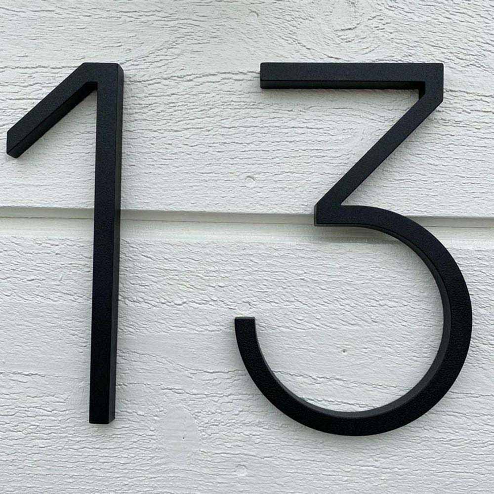 Huisnummer Contemporary - 1 - Zwart