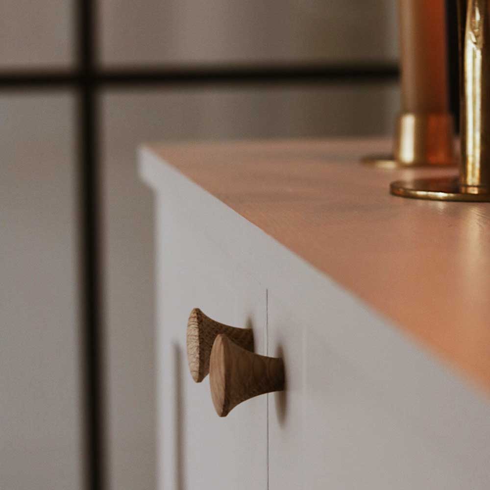 Knop Rut - Onbehandeld Eiken