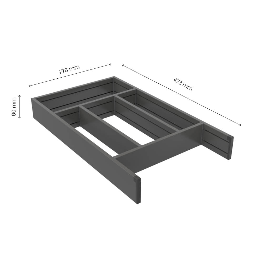 Besteklade Flex Basic - 500 (473mm) - Donkergrijs