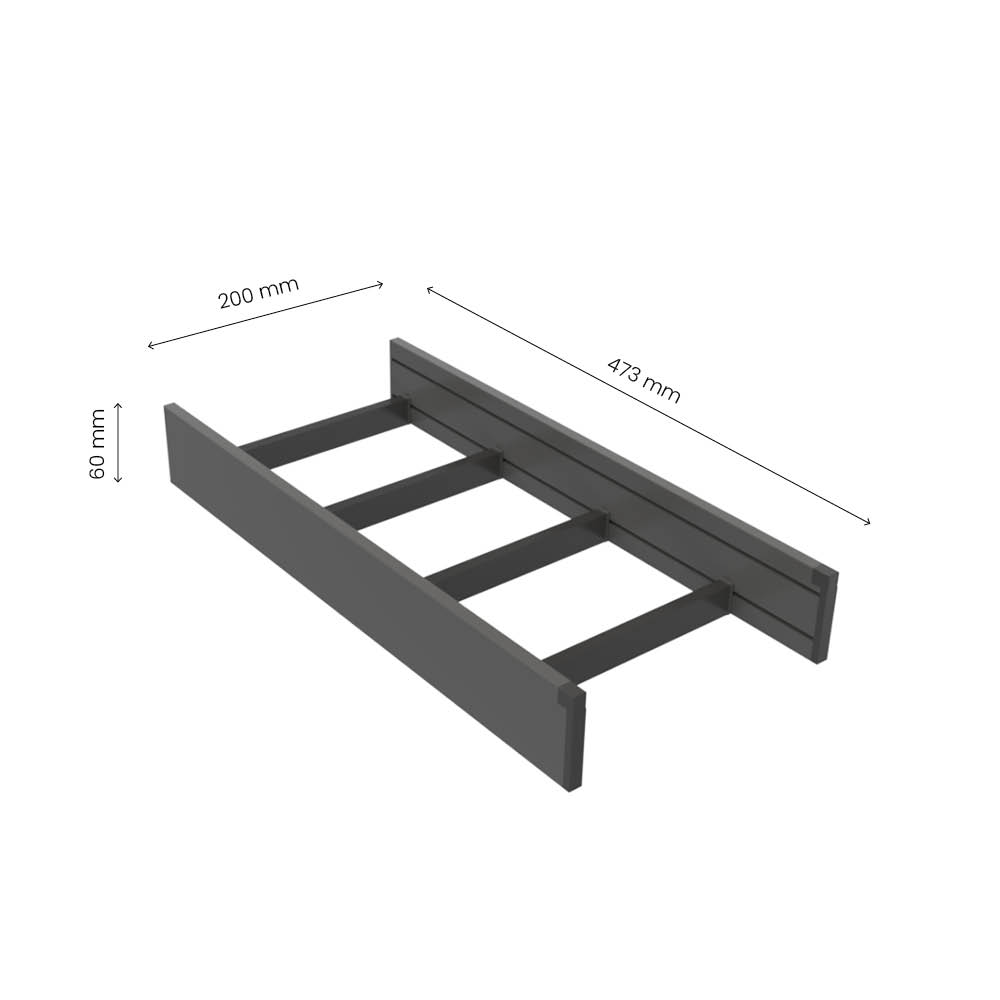 Kruideninzet Flex Basic - 500 (473 mm) - Donkergrijs