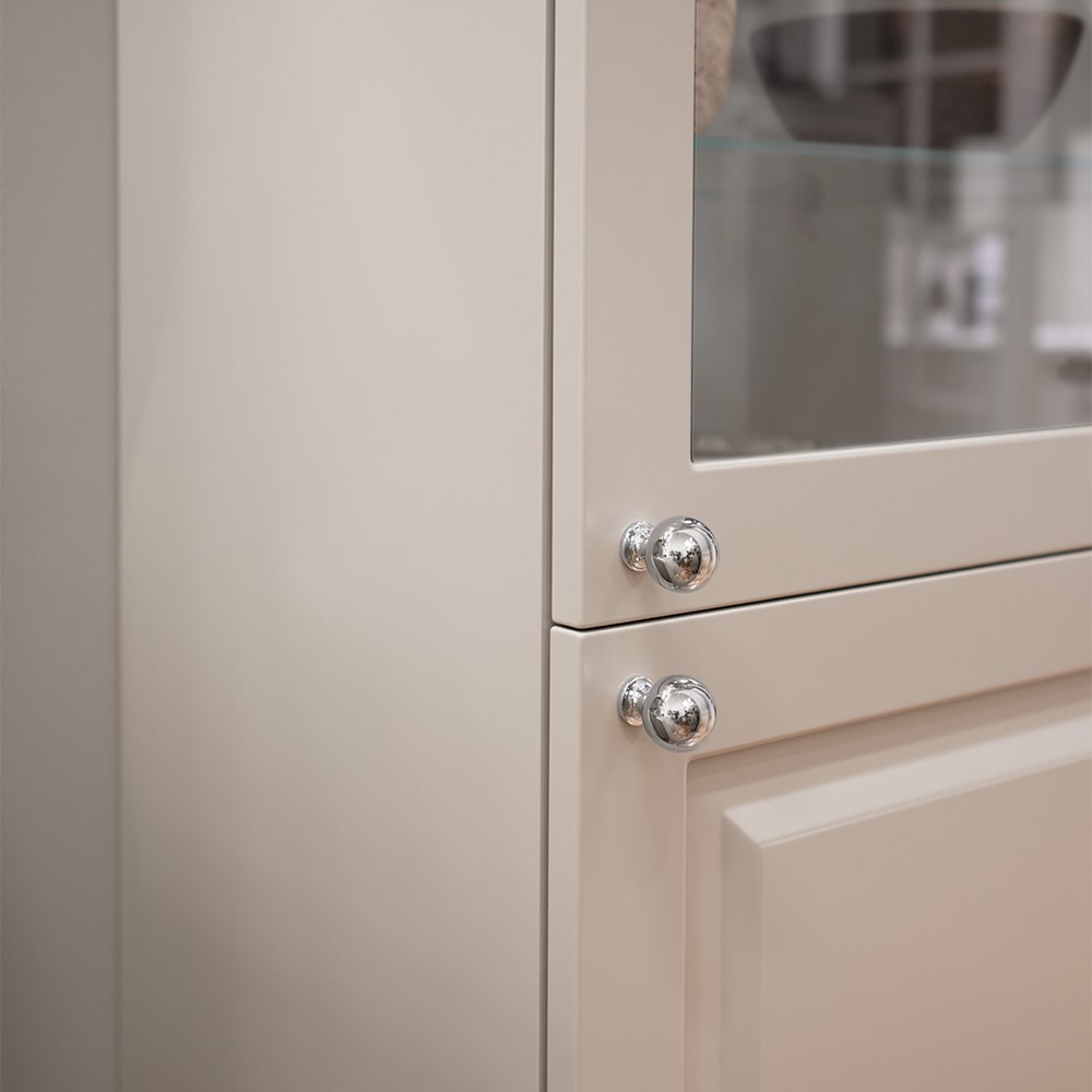 Knop Lily - Chroom