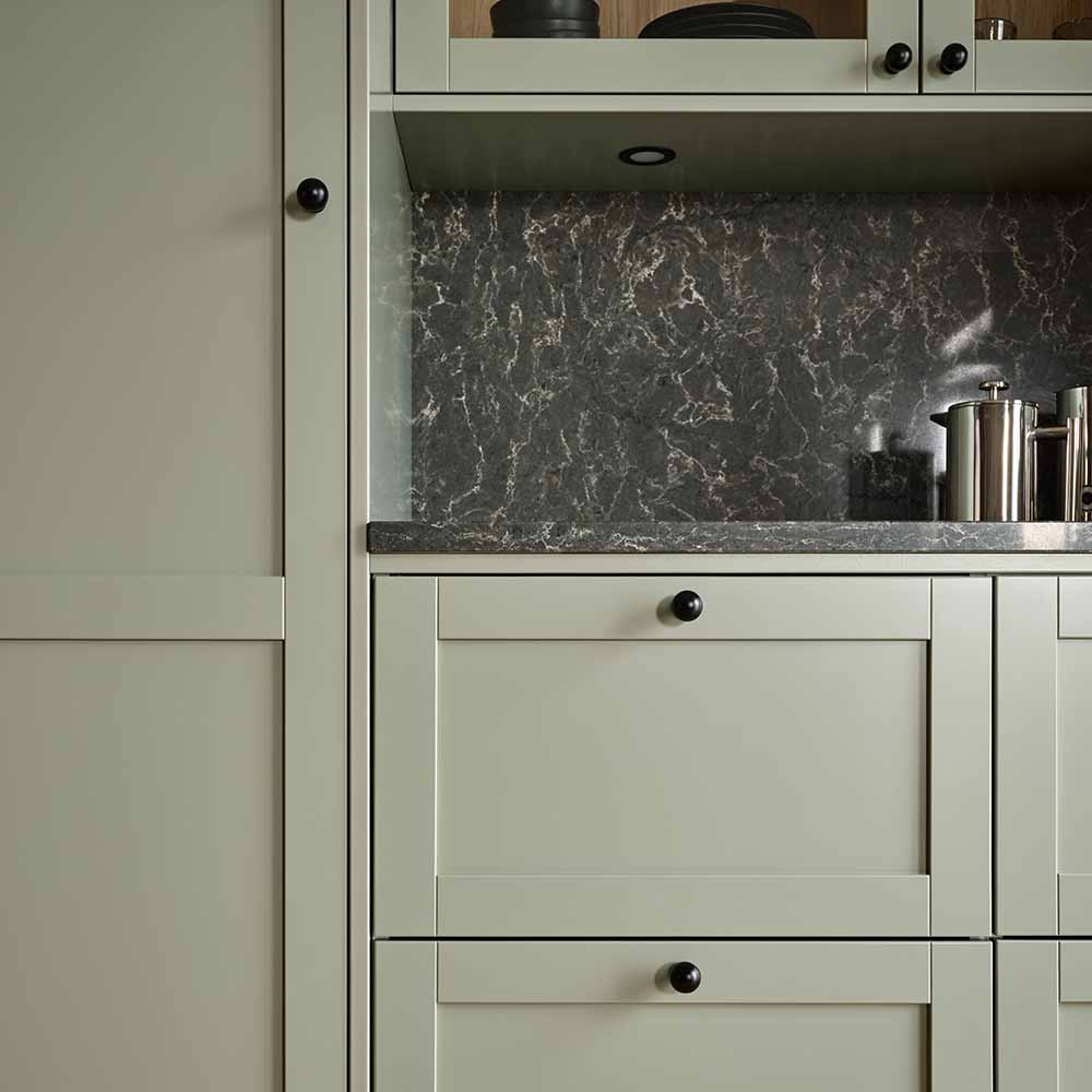 Knop Lily - Zwart