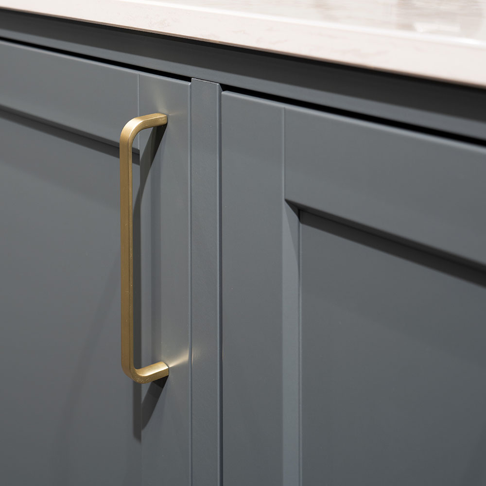 Handgreep Grace - 160mm - Geborsteld Messing