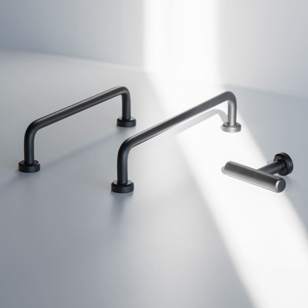 Knop T Viva - Mat Zwart