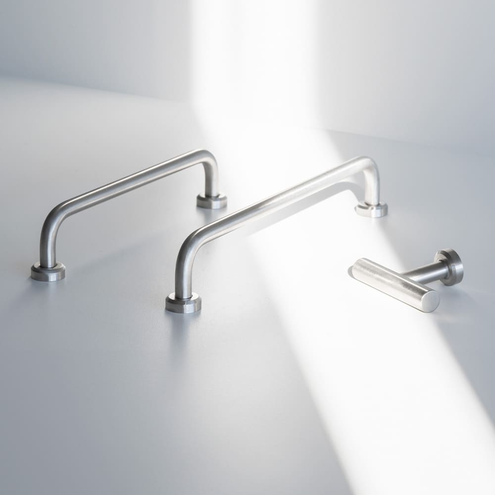 Knop T Viva - Geborsteld RVS