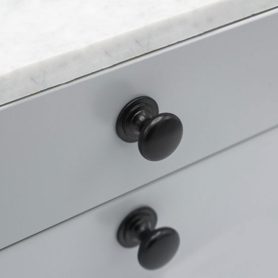 Knop Mynta - Zwart