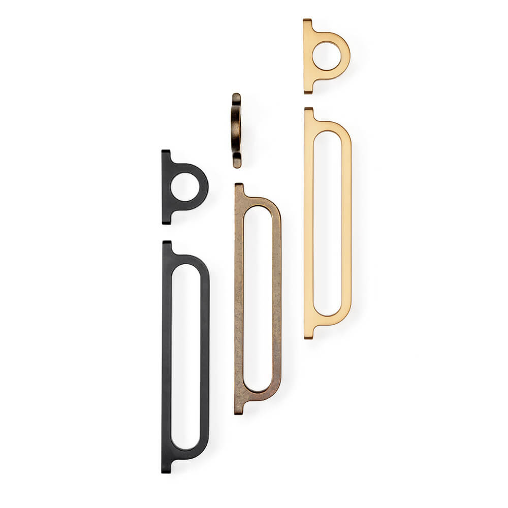 Handgreep Omega - 32mm - Antiek Messing