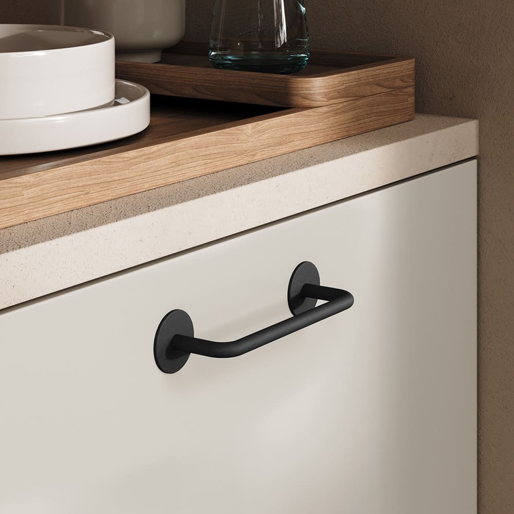 Handgreep Milano - 160mm - Mat Zwart