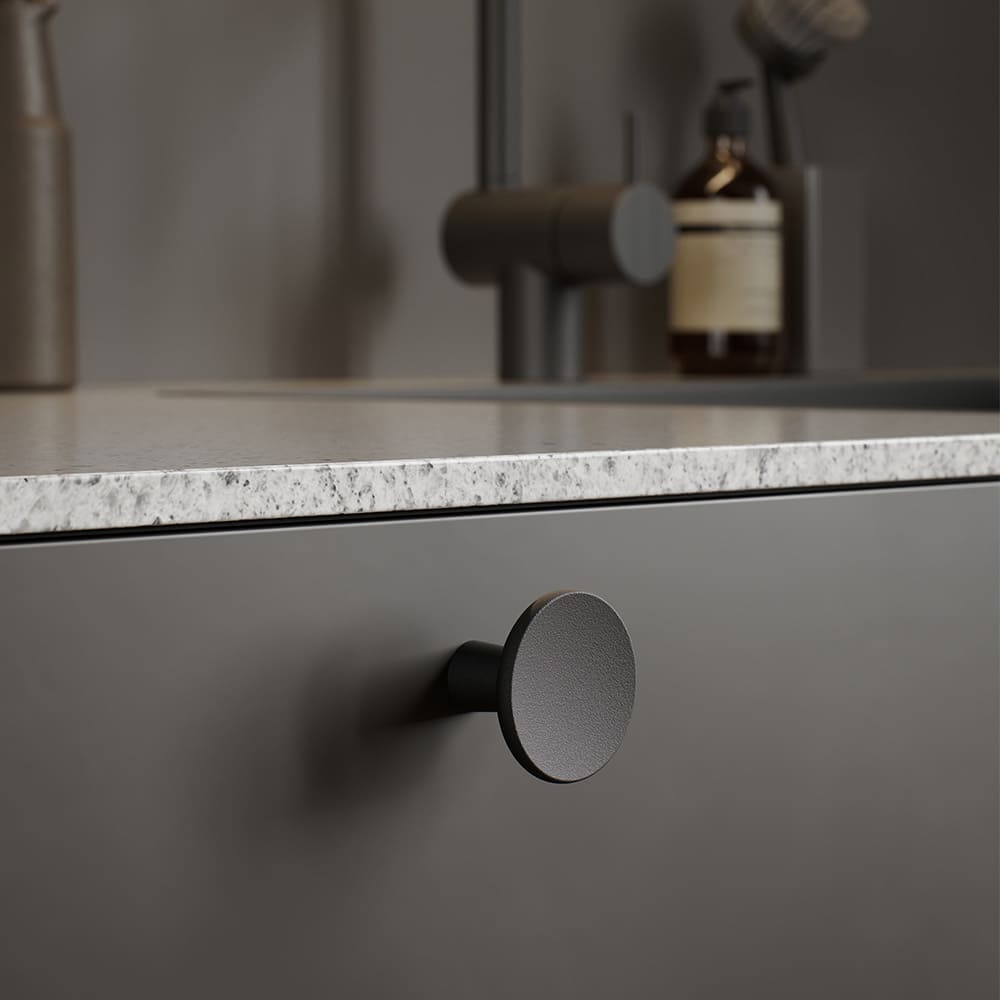 Knop Terra - Mat Zwart