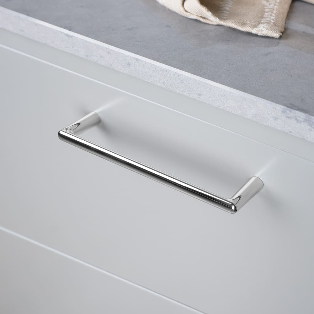 Handgreep Bob - 160mm - Vernikkeld