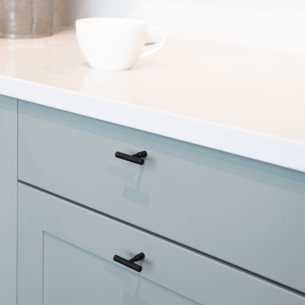 Knop T Spira - Mat Zwart