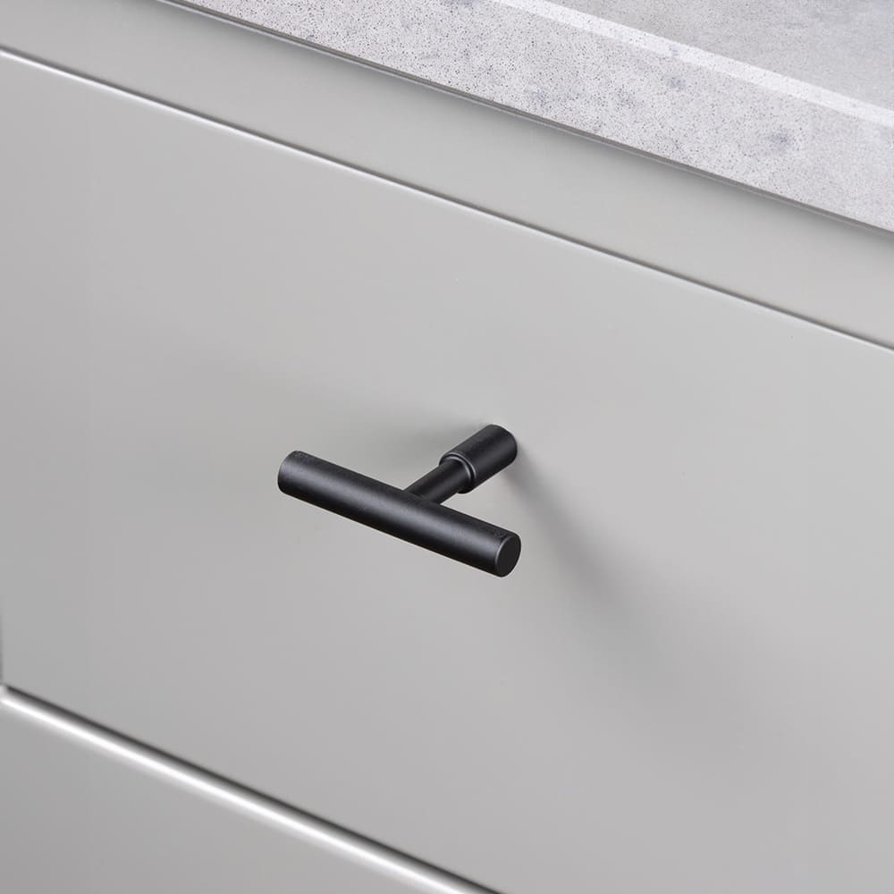 Knop T Spira - Mat Zwart