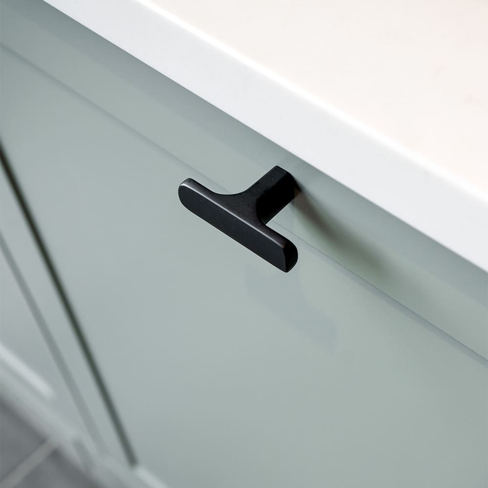 Knop T Ethel - Mat Zwart