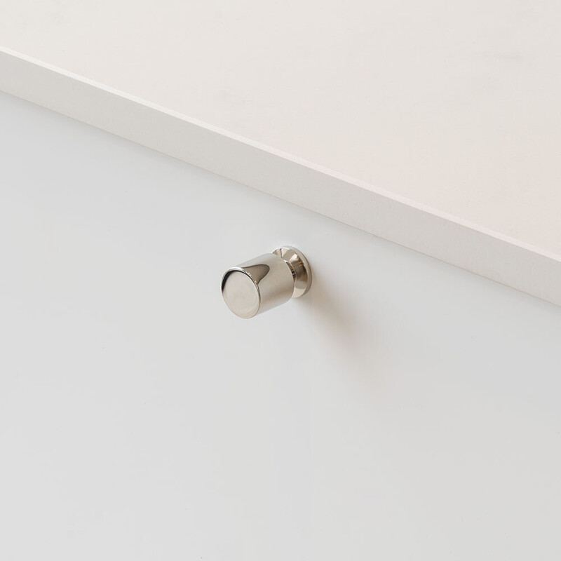 Knop Solo - 21mm - Vernikkeld