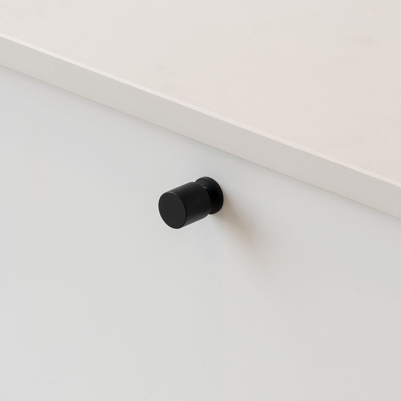 Knop Solo - 21mm - Mat Zwart
