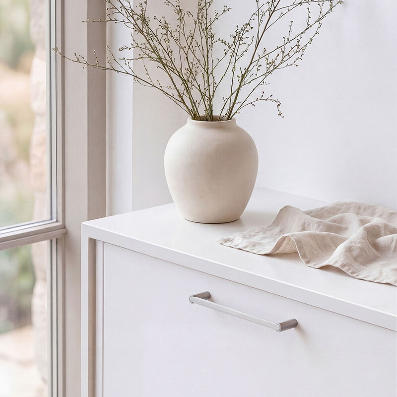 Handgreep Flow - Geborsteld Nikkel