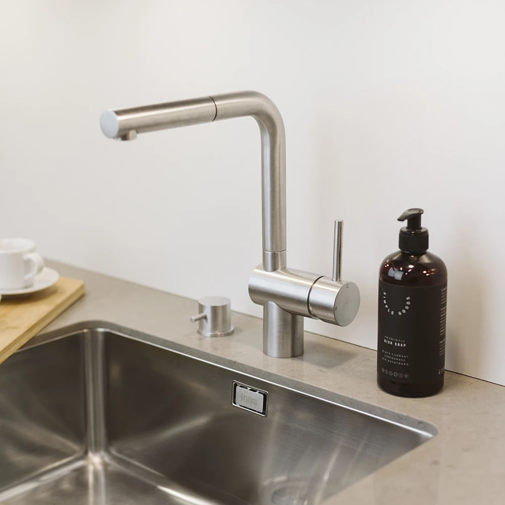 Keukenmengkraan Venedig - Uittrekbare Uitloop - RVS Afwerking