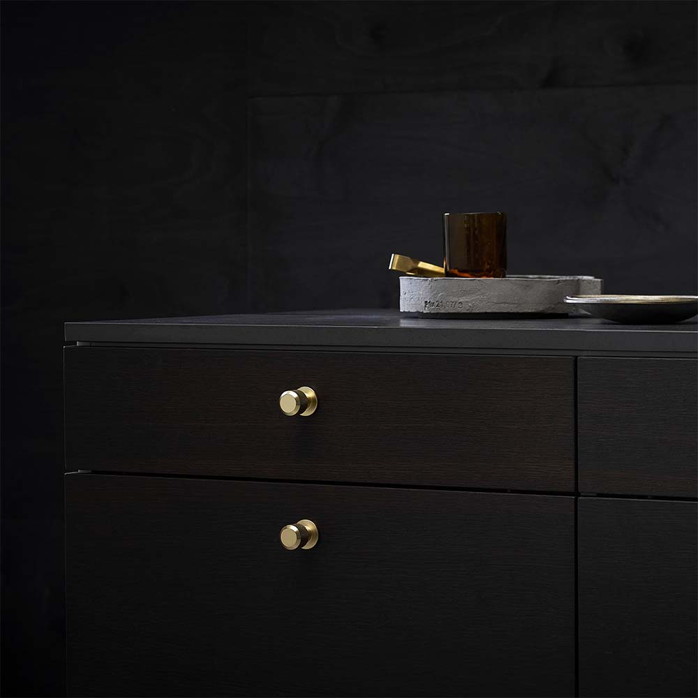 Knop Manor Round - Goud