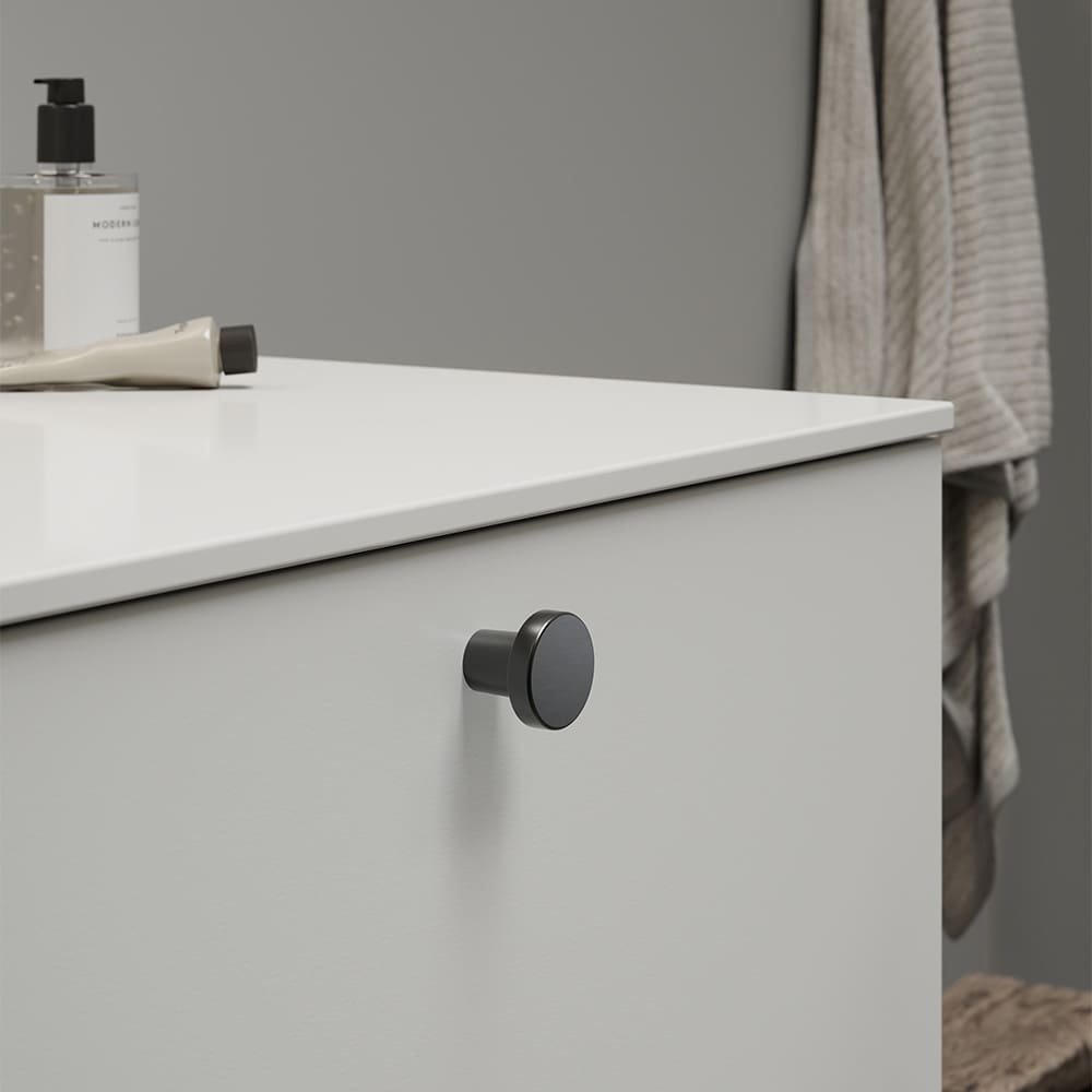 Knop Dot - Gunmetal