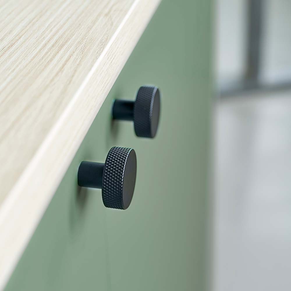 Knop Simon - 35mm - Mat zwart