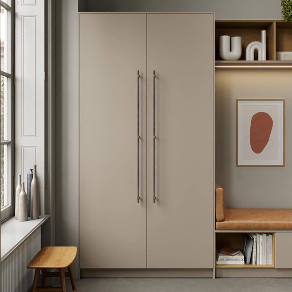 Handgreep Bond - Donker Gebeitst Eiken/Geborsteld Messing