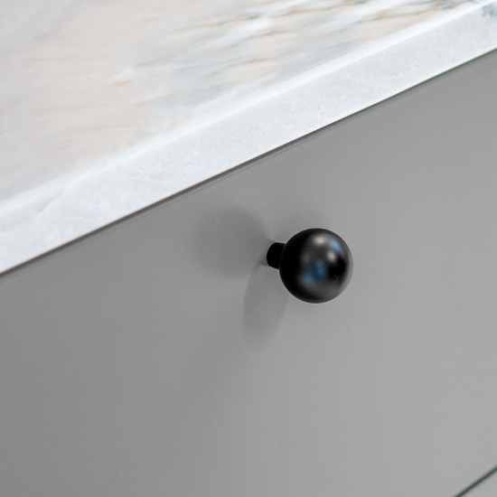 Knop 8322 - Matzwart