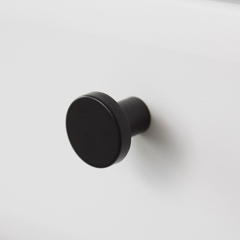 Knop 2078 - Mat Zwart