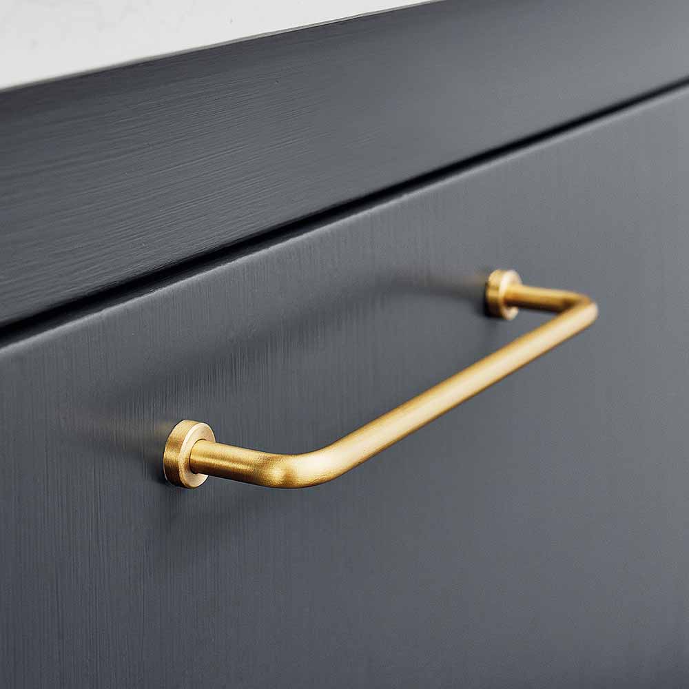 Handgreep Lounge - 160mm - Gepolijst Messing