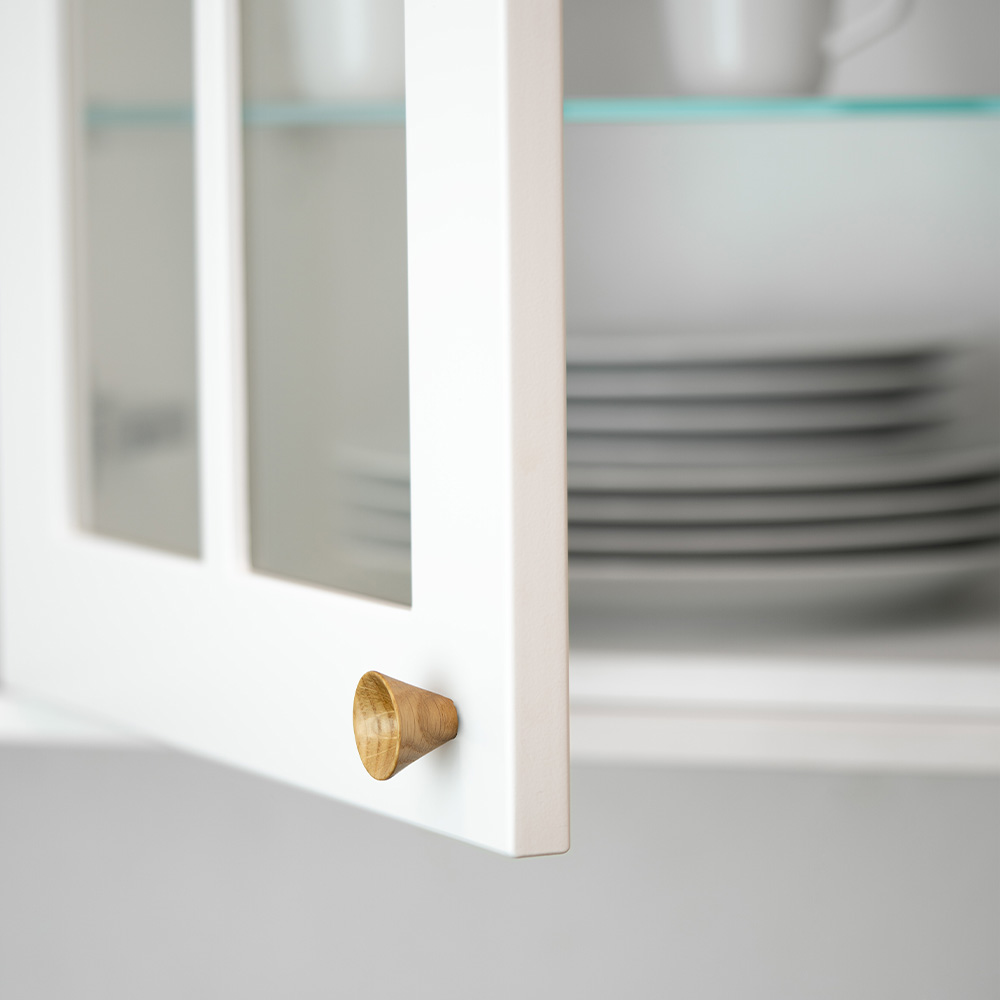 Knop Conic - 29mm - Eiken