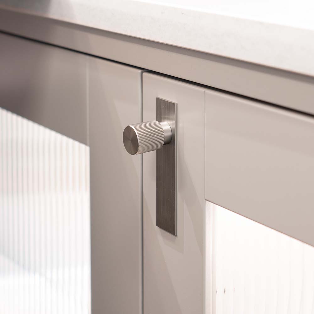 Knop Arpa/Achterplaat - RVS Look