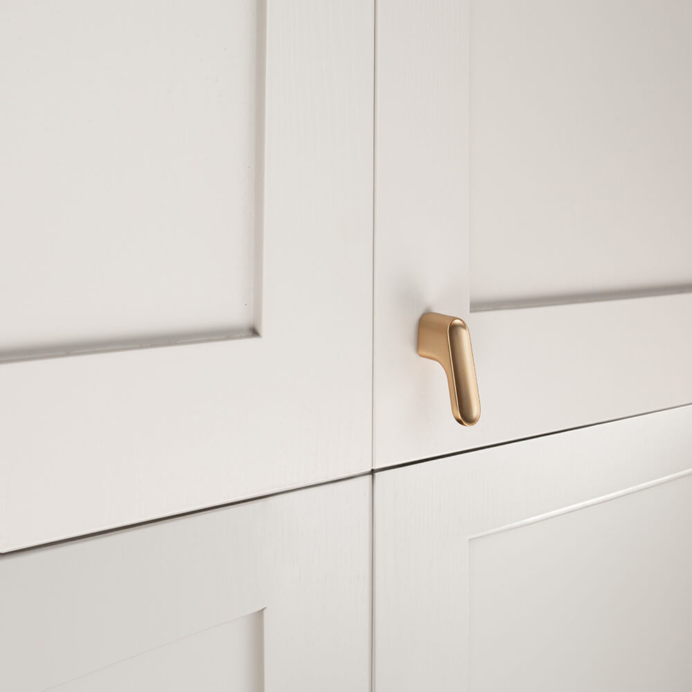 Knop Luv - Geborsteld Messing