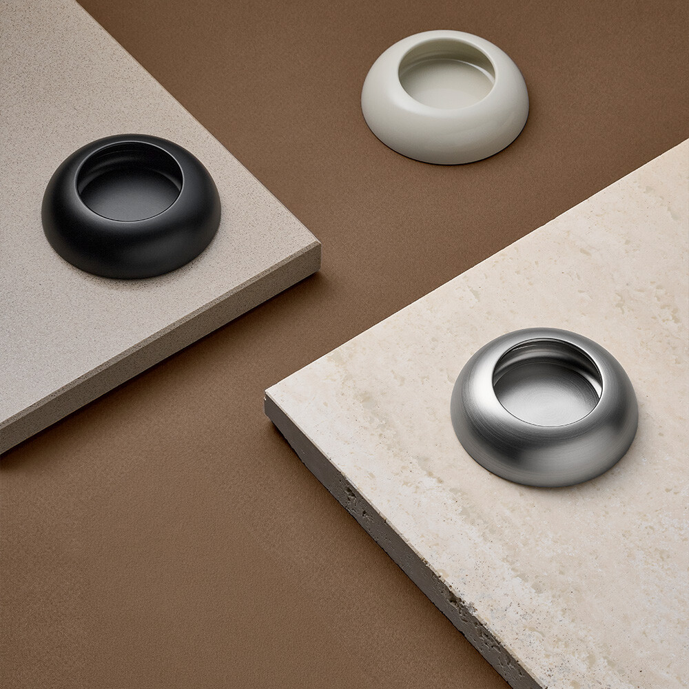 Handgreep Cup - 73mm - Glossy Dusty Creme