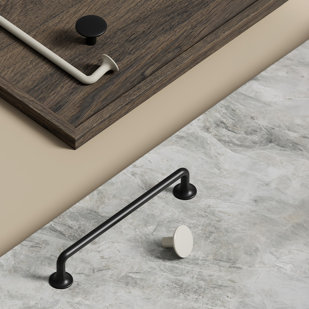 Handgreep Tango - 160mm - Glossy Dusty Creme