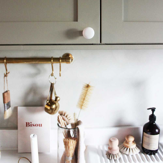 Knop 24136 - Wit/Tin
