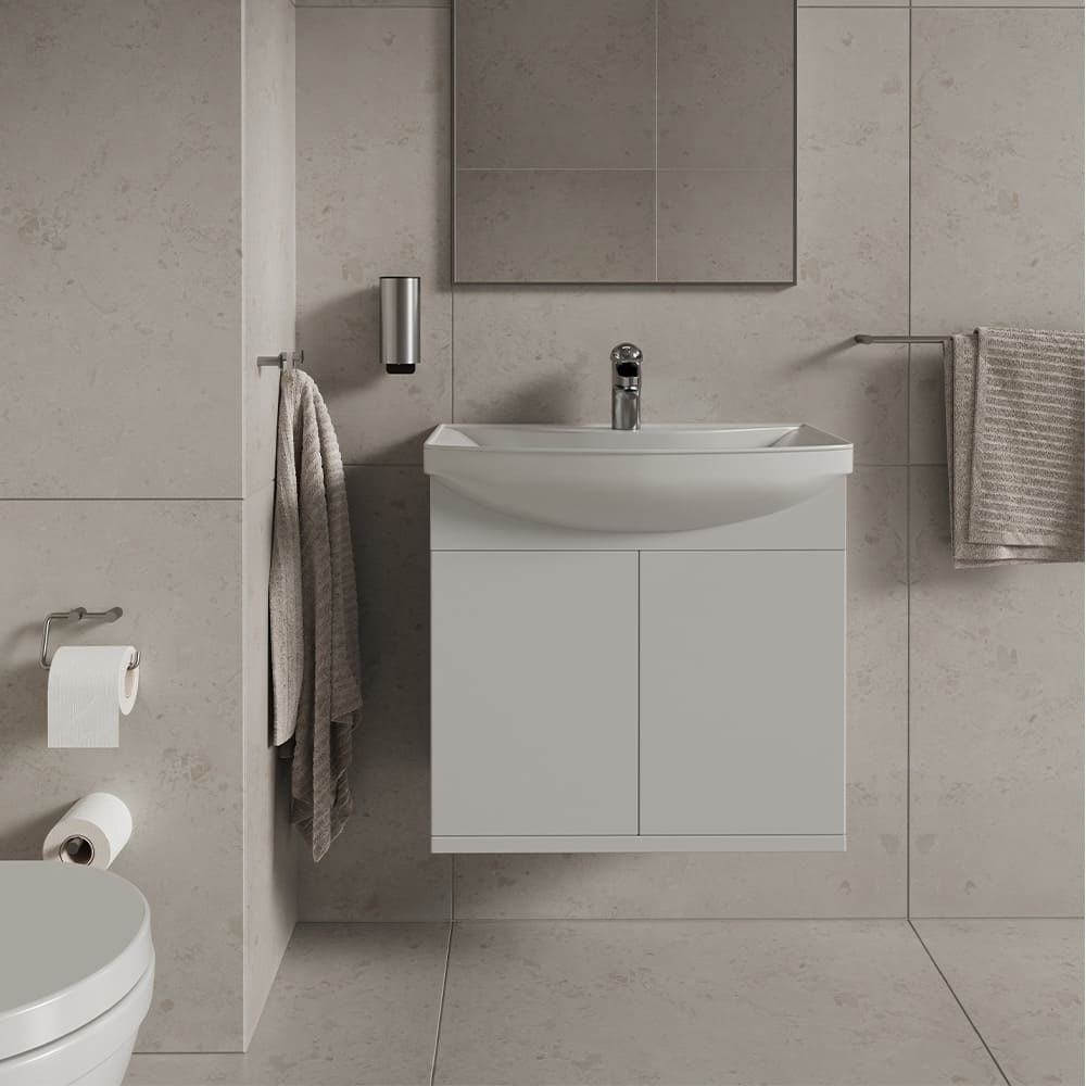 Toiletrolhouder Stay - Geborsteld RVS
