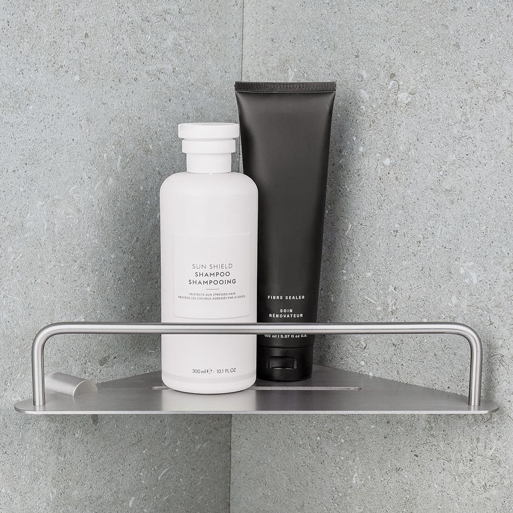 Hoekplank Match - Geborsteld Nikkel