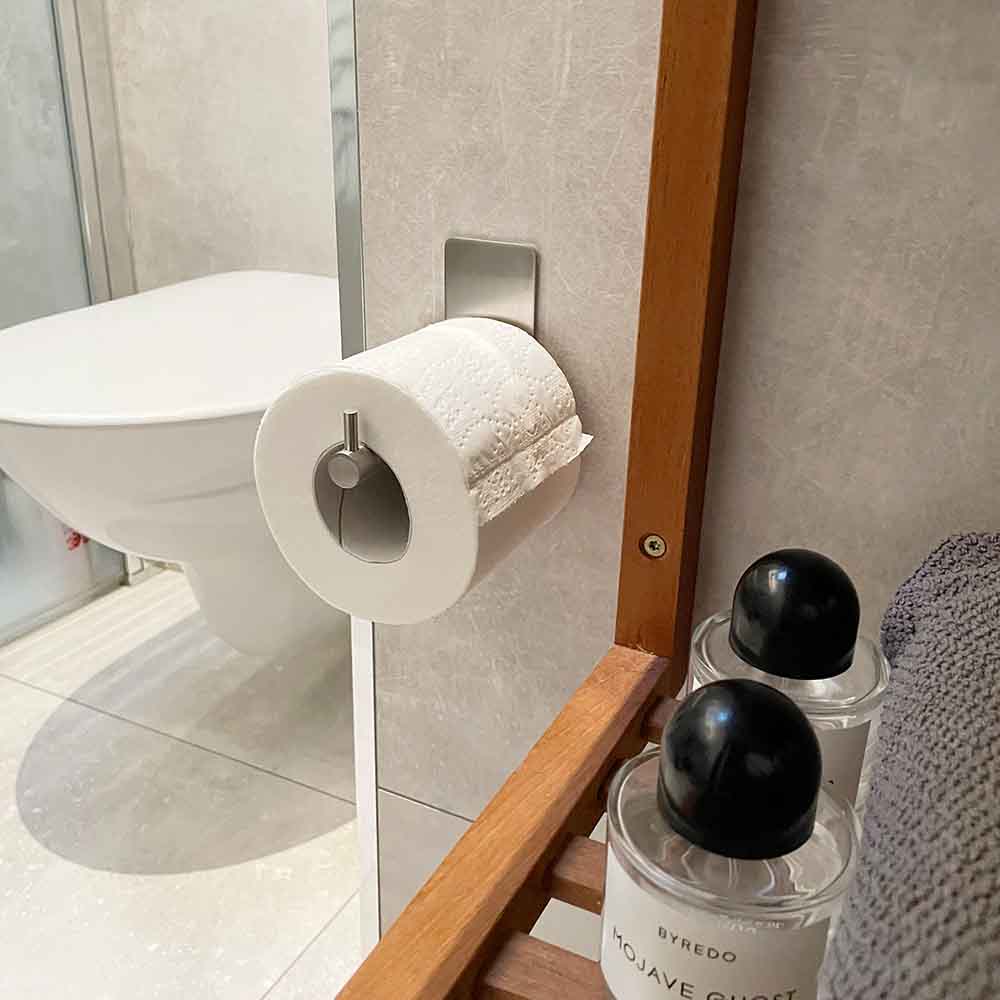 Base 200 Reserverolhouder - Geborsteld RVS