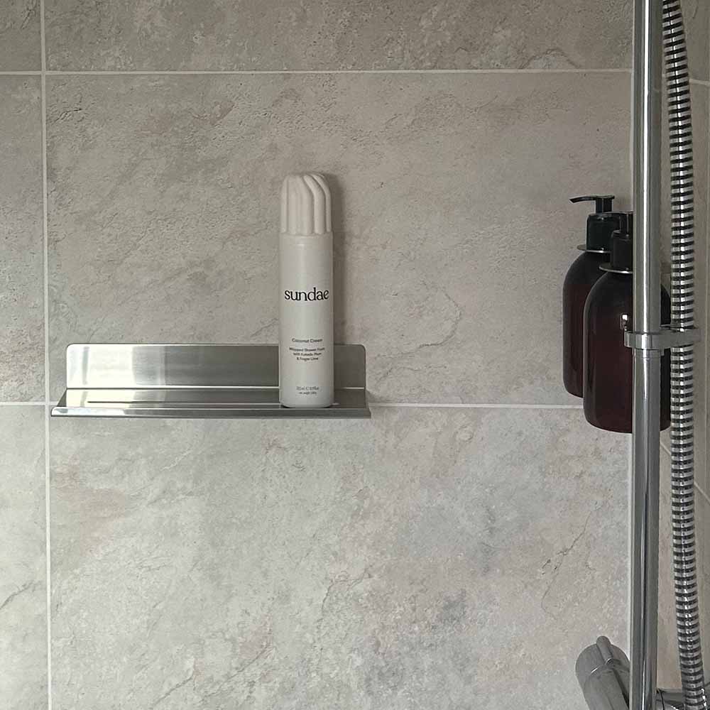 Doucherek Base - Geborsteld RVS
