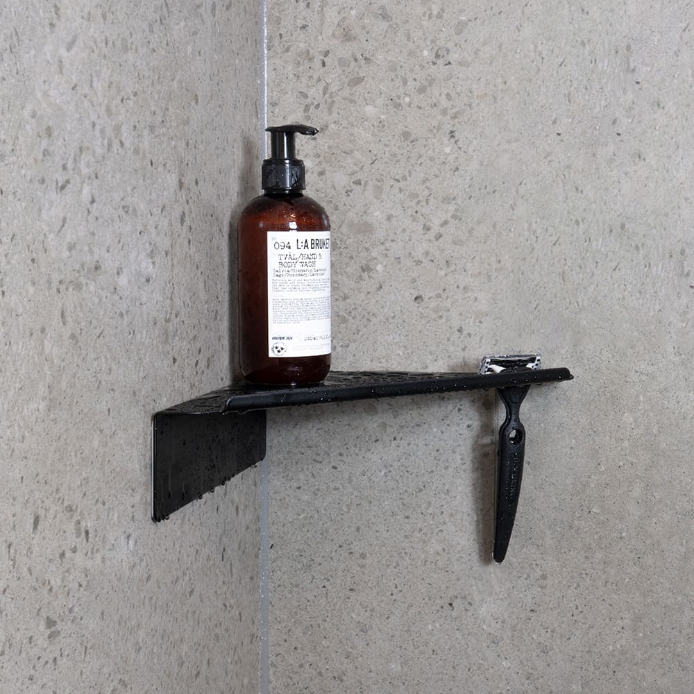 Doucherek Hoek Base - Mat Zwart