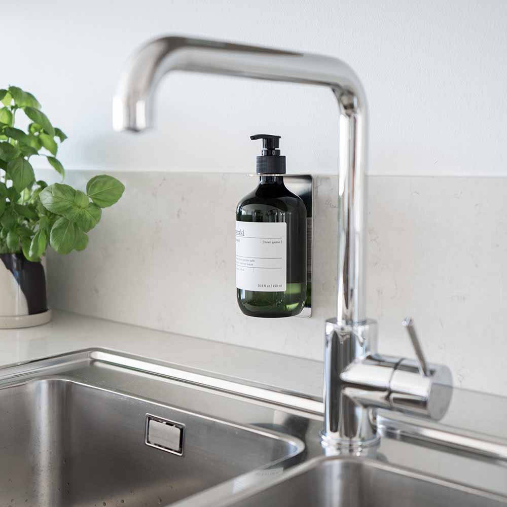 Zeephouder/Zeepdispenser Wand - Geborsteld RVS