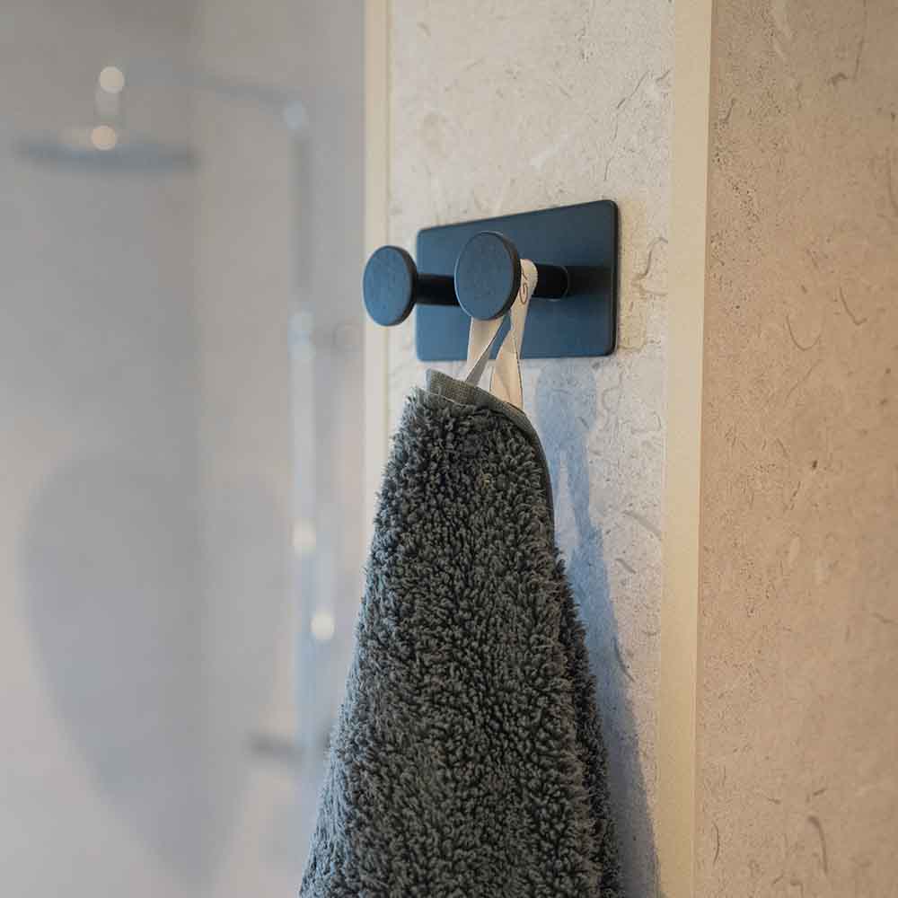 Handdoekhaak Base 210 2-Haak - Mat Zwart