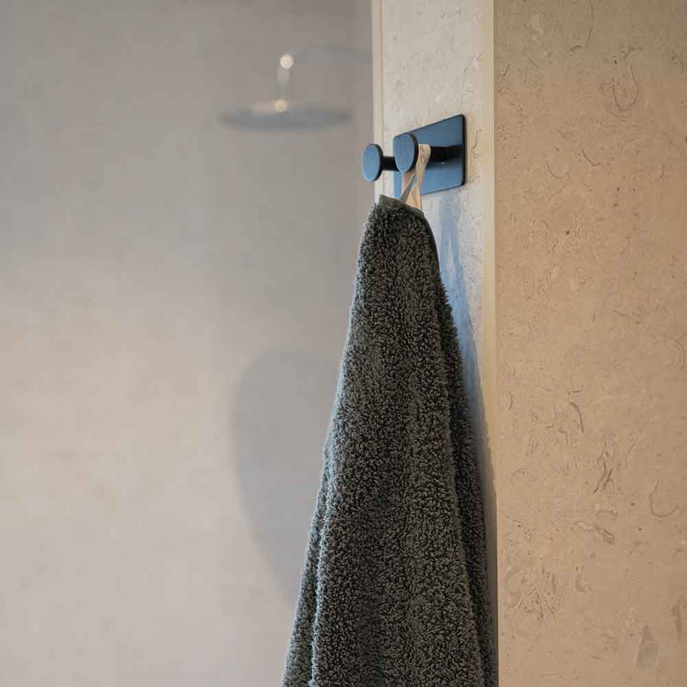 Handdoekhaak Base 210 2-Haak - Mat Zwart