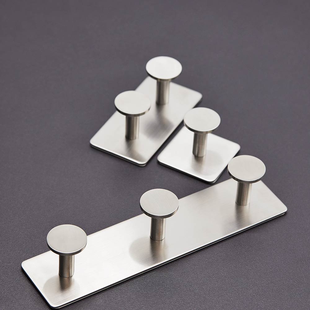 Handdoekhaak Base 210 3-Haak - Geborsteld RVS