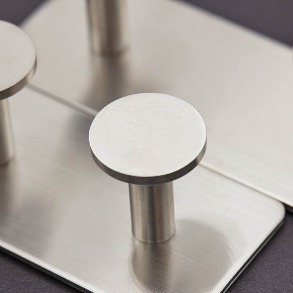 Handdoekhaak Base 210 3-Haak - Geborsteld RVS