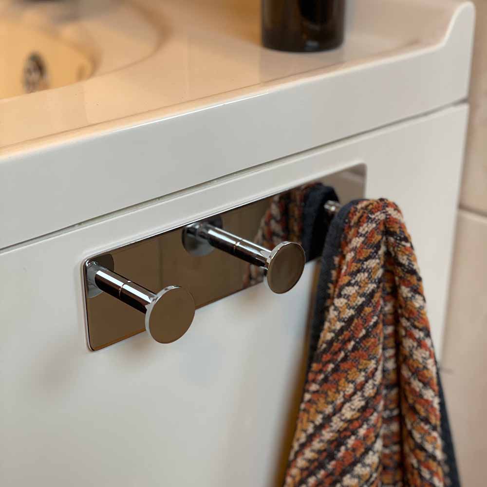 Handdoekhaak Base 210 3-Haak - Chroom