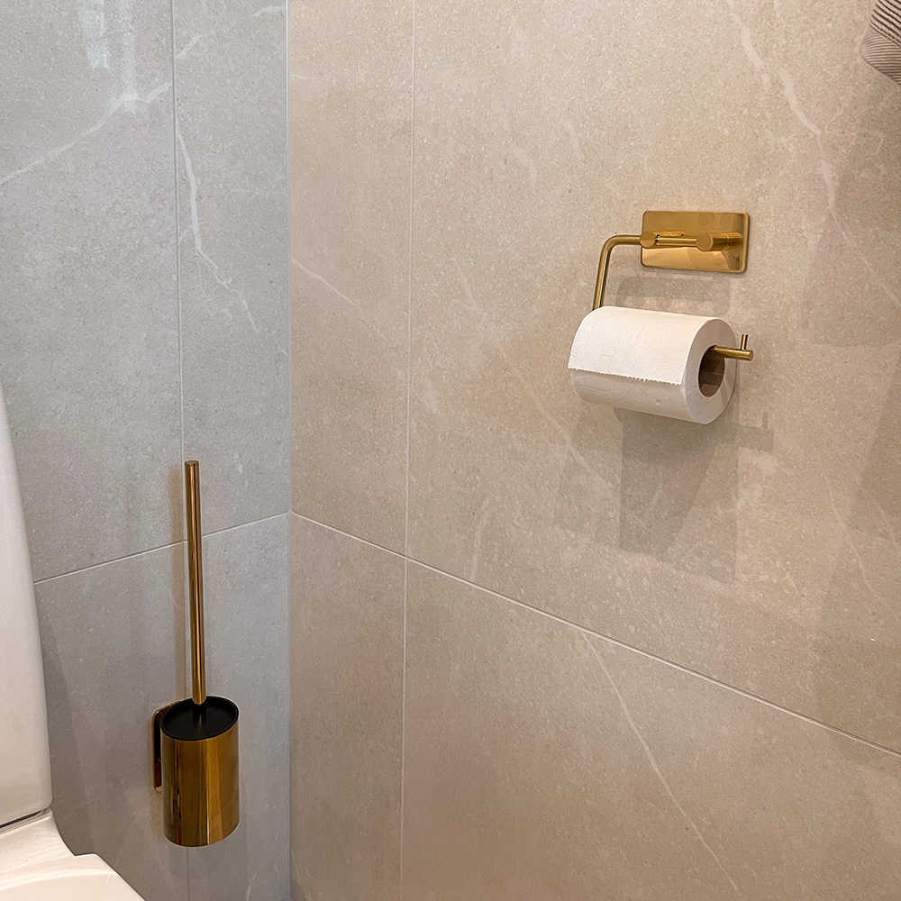 Solid Toiletborstel - Goud Gepolijst