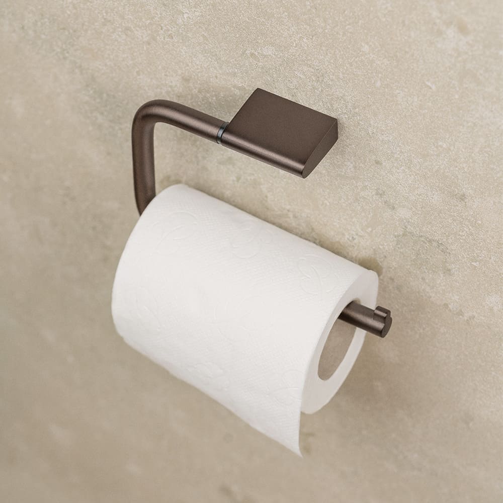 Toiletrolhouder Flow - Gebronsd Messing