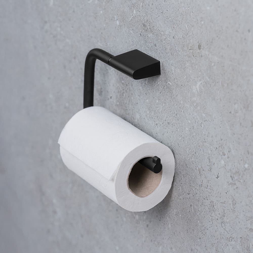 Toiletrolhouder Flow - Mat Zwart